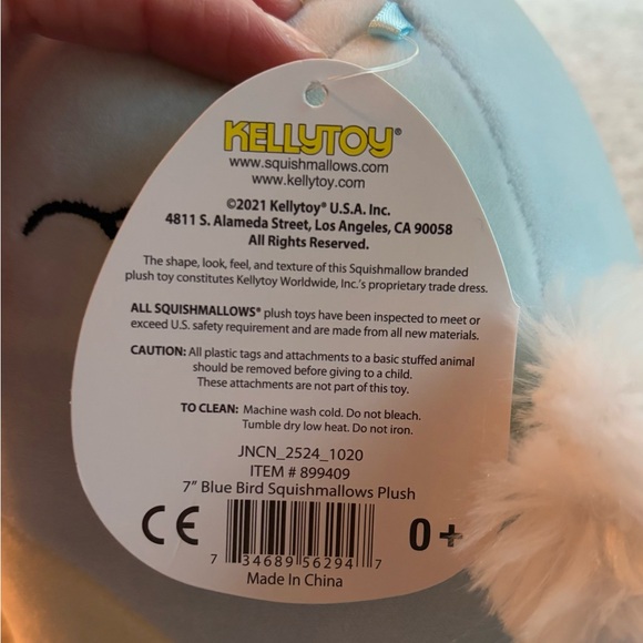 🚨SOLD🚨Squishmallow ASTRA the Lavender Blue Bird 7” Collectible Brand -NWT - Picture 5 of 7